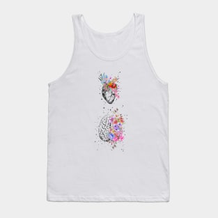 Heart and brain Tank Top